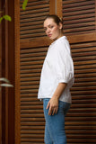 Soft Puff Button Down Top
