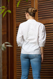 Soft Puff Button Down Top