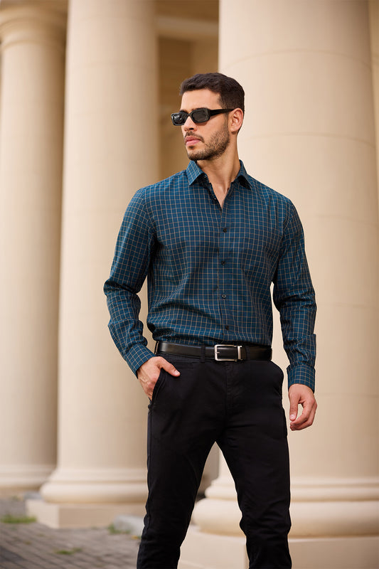 Midnight Wave Textured Shirt