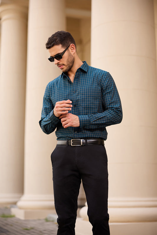 Midnight Wave Textured Shirt