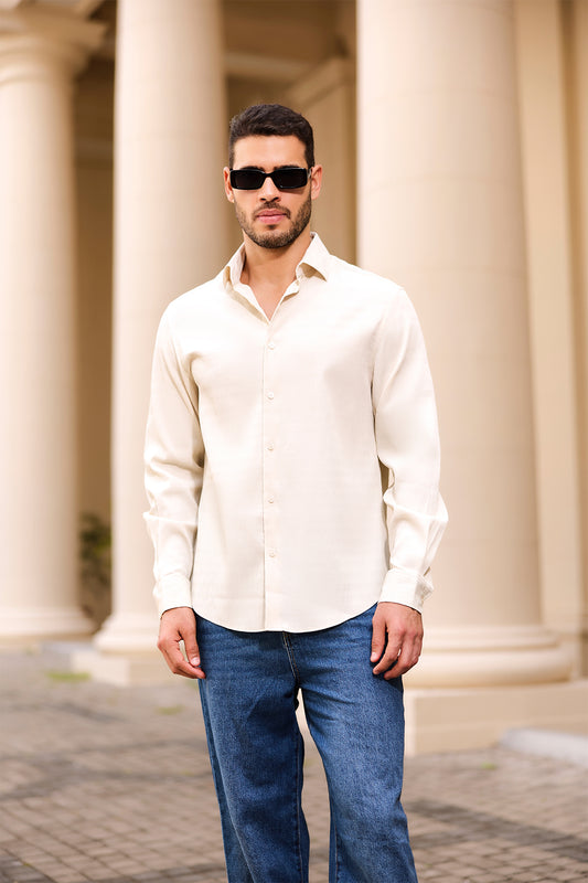 Midnight Wave Textured Shirt