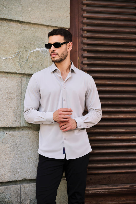Midnight Wave Textured Shirt