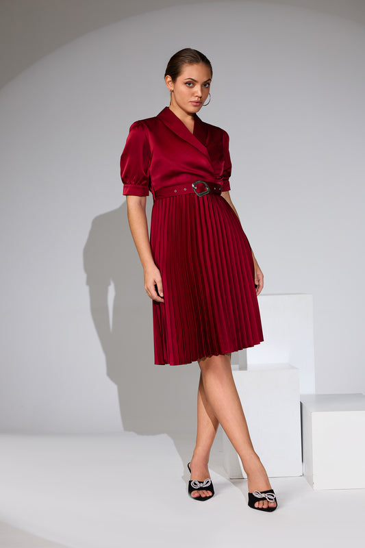 Pleated Reverie Midi Dress