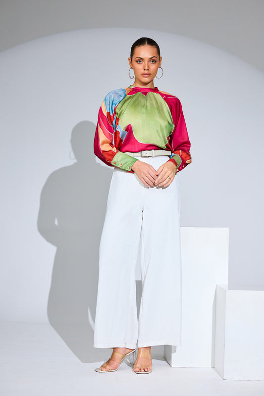 Skyline Bloom Long Sleeve Top