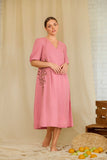 Petaline Joy Linen Dress