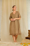Sun Bloom Linen Dress