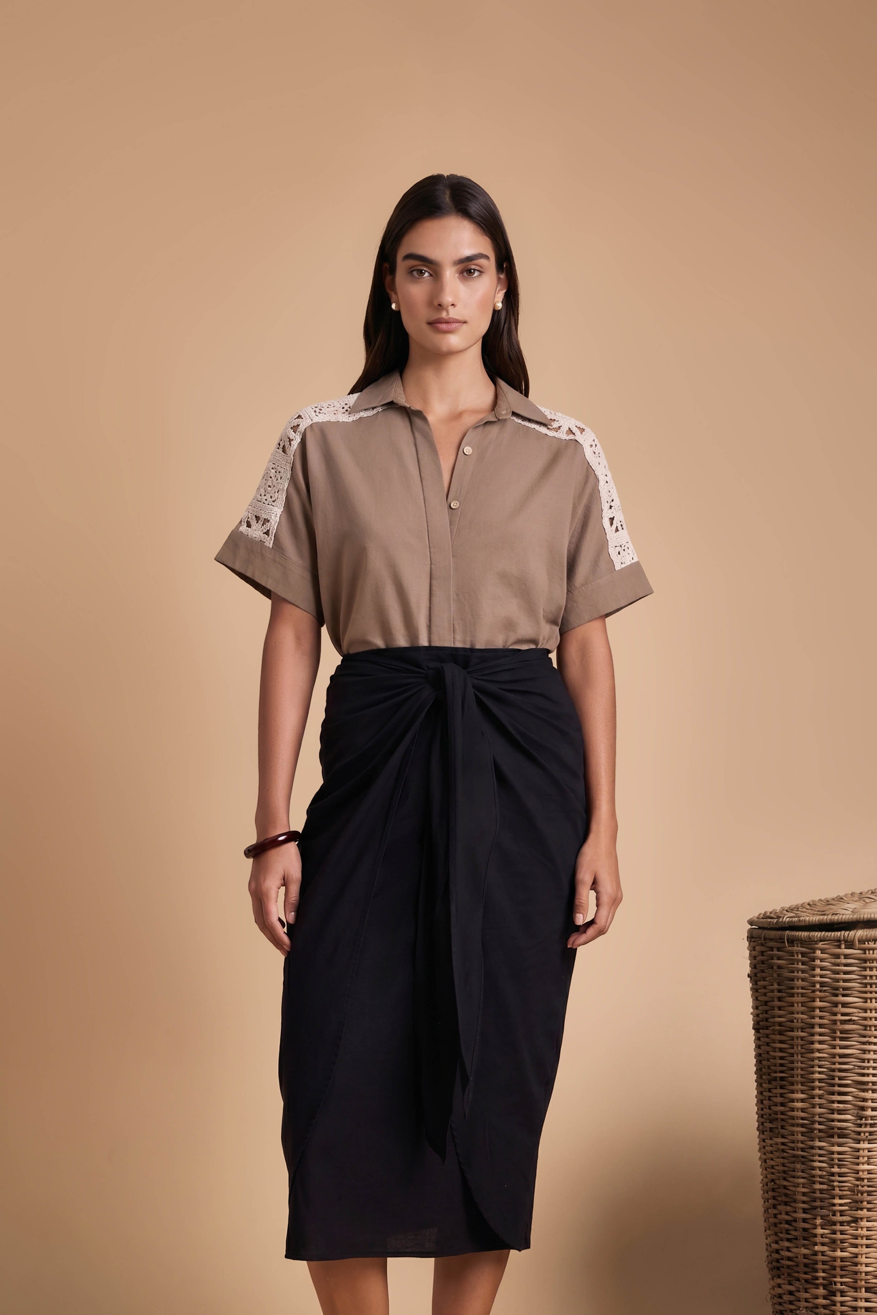 Luna Belle Linen Skirt