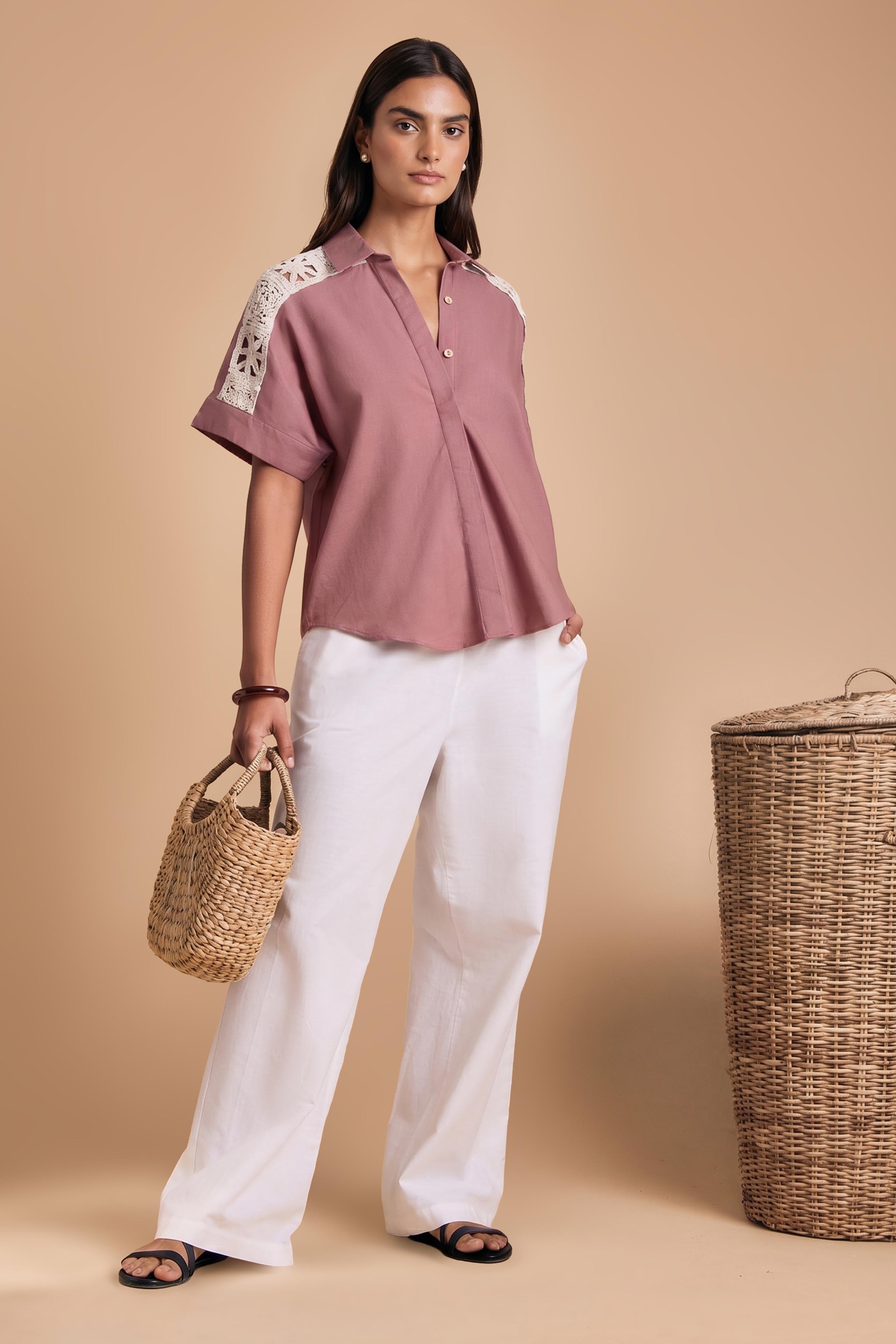 Ethereal Bloom Linen Shirt