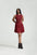 Gilded Pleated Mini Dress