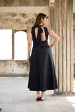 Seina Drape Linen Dress