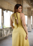 Seina Drape Linen Dress