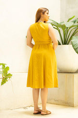 Coastal Breeze Linen Dress