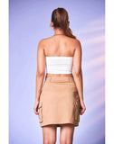 Dazy Side Pocket Cargo Skirt