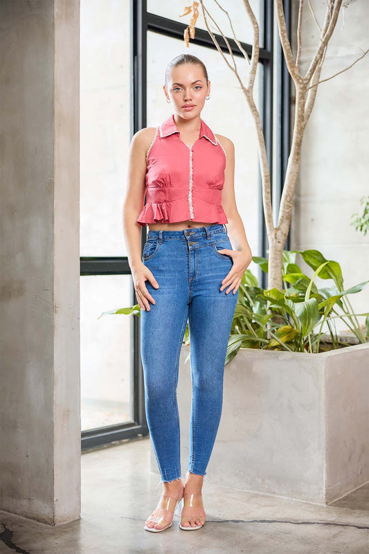 Roselle Rush Crop Top