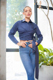 Noah Front Tie Crop Top