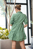 Maya Button Down Frill Dress