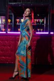 Glimmering Shadow One Shoulder Dress