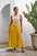 Quiet Bloom linen skirt