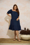 Coral Coast Linen Dress