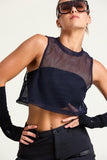 Shadow Sprint Mesh Crop