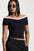 The Stella Tipped Off-Shoulder Tee