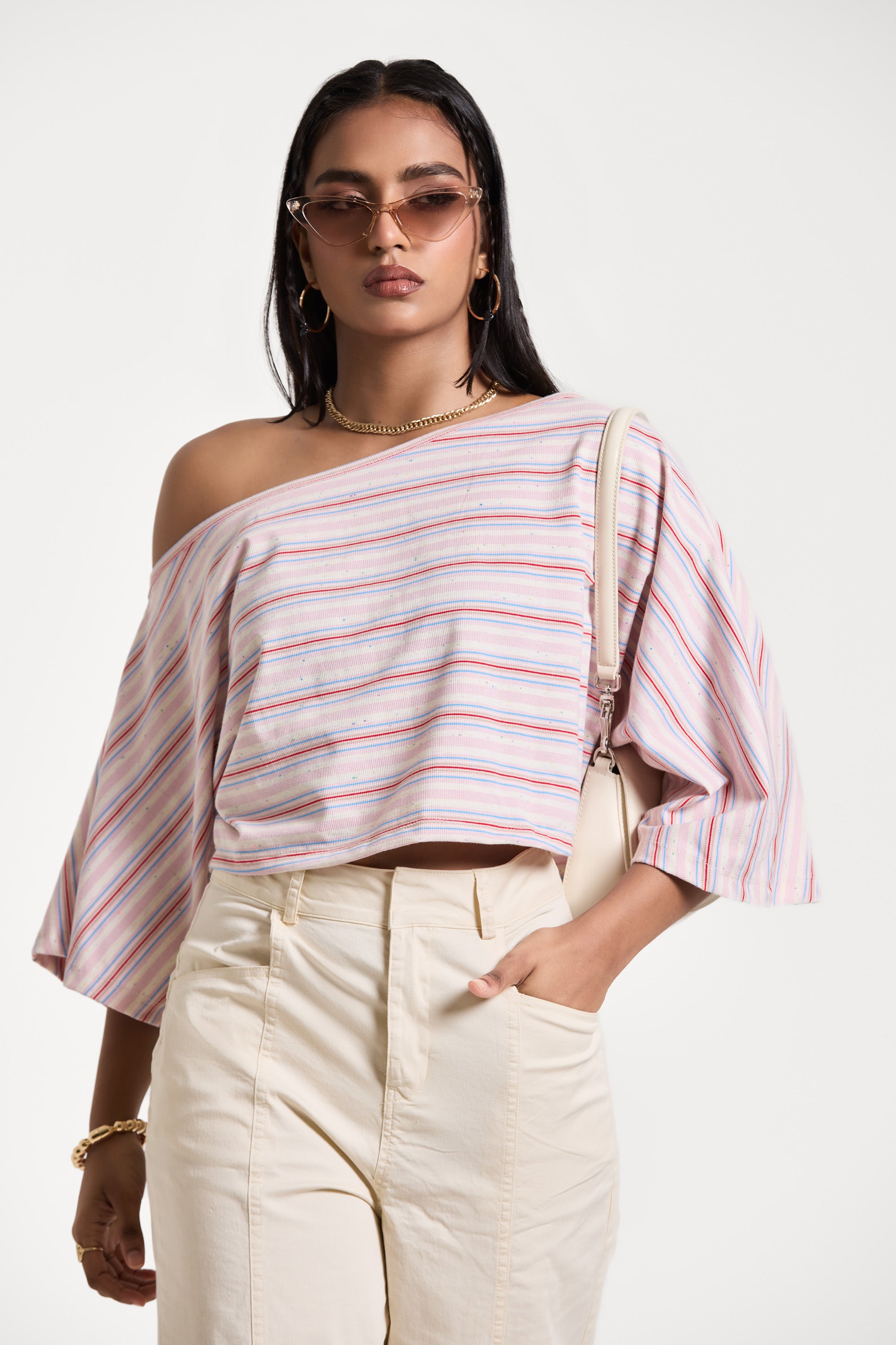 The Breeze Slouchy Slanted Top