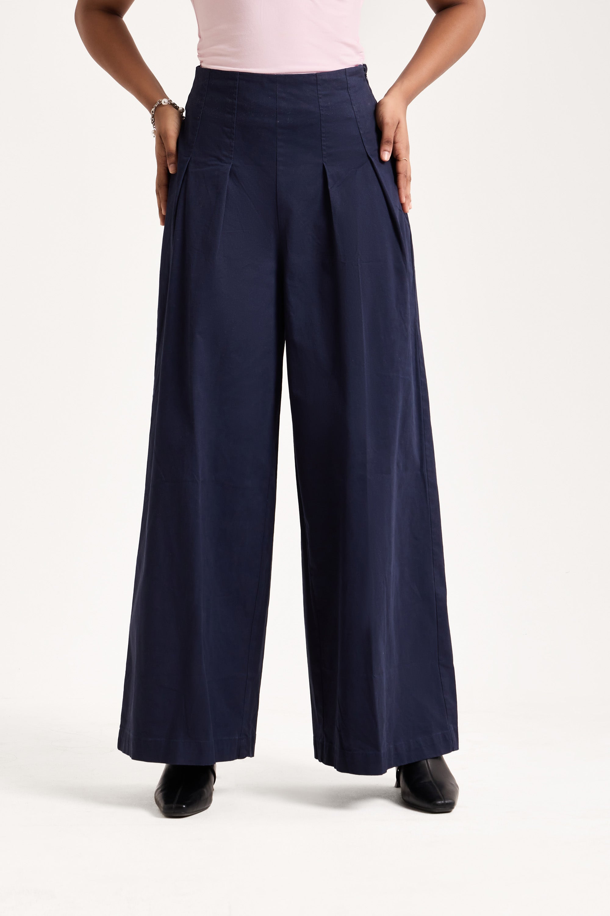 The Kensington Deep-Pleat Wide-Leg Trousers