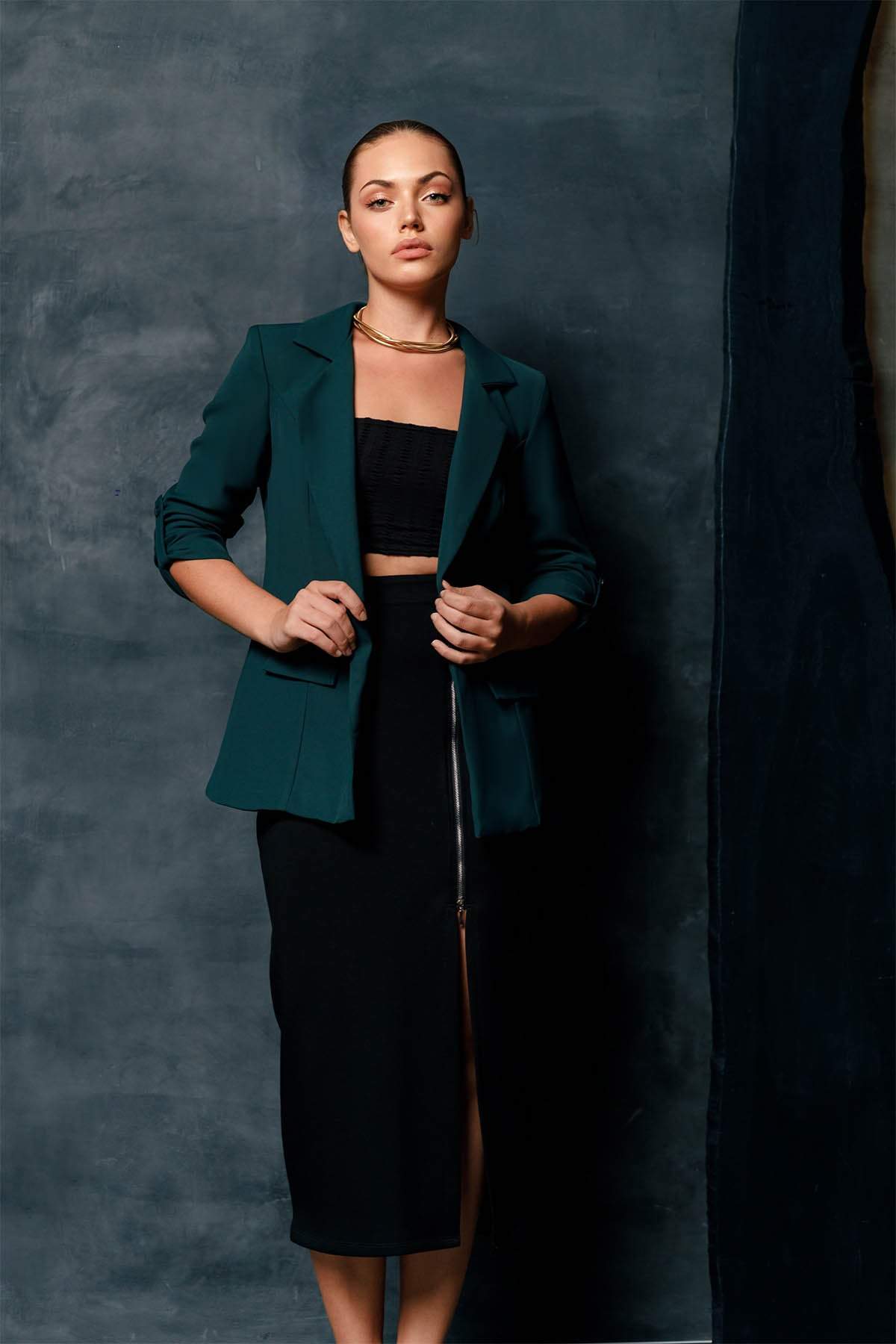 Crystal Mirage Midi Skirt