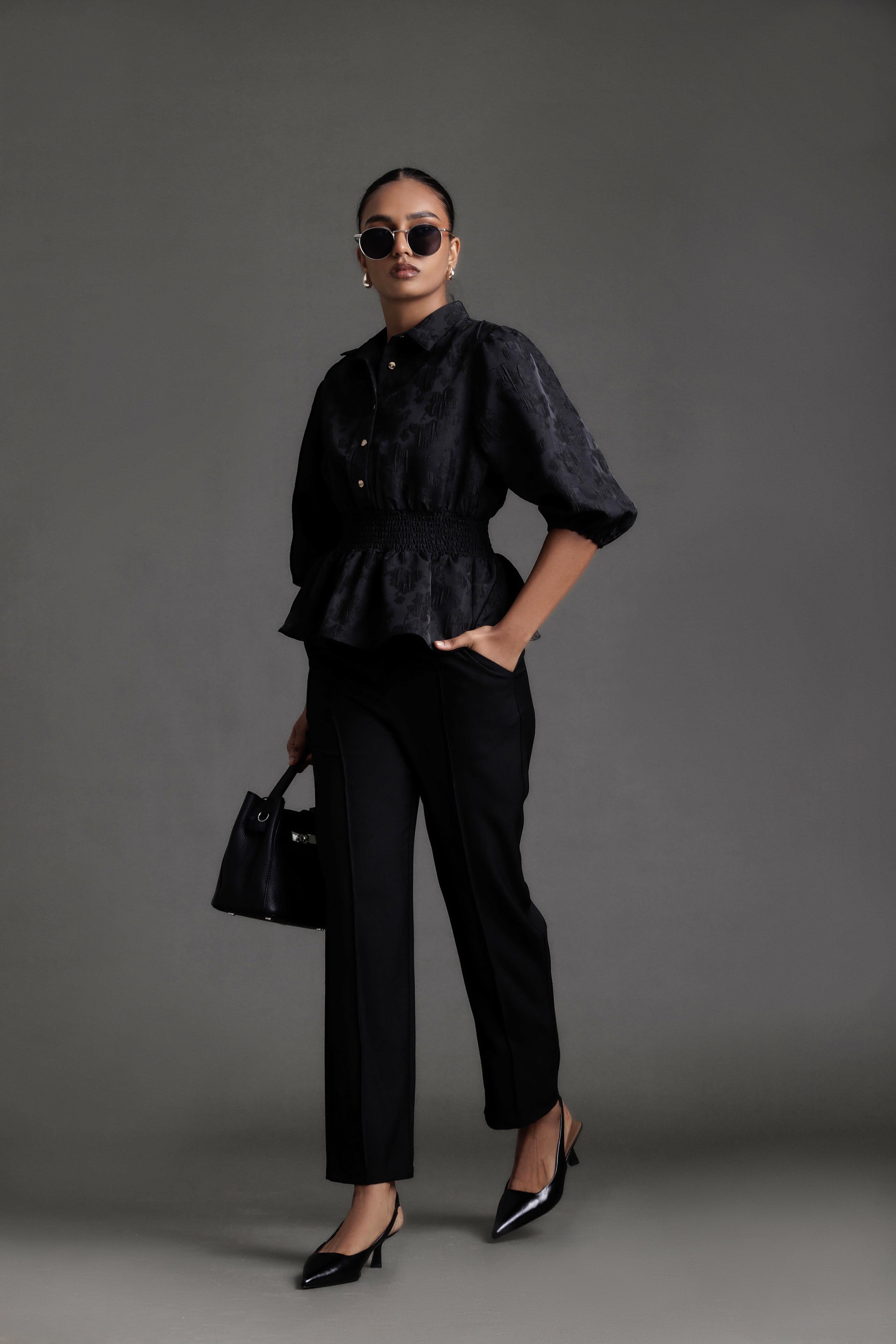 The Aurora Excecutive Peplun Top
