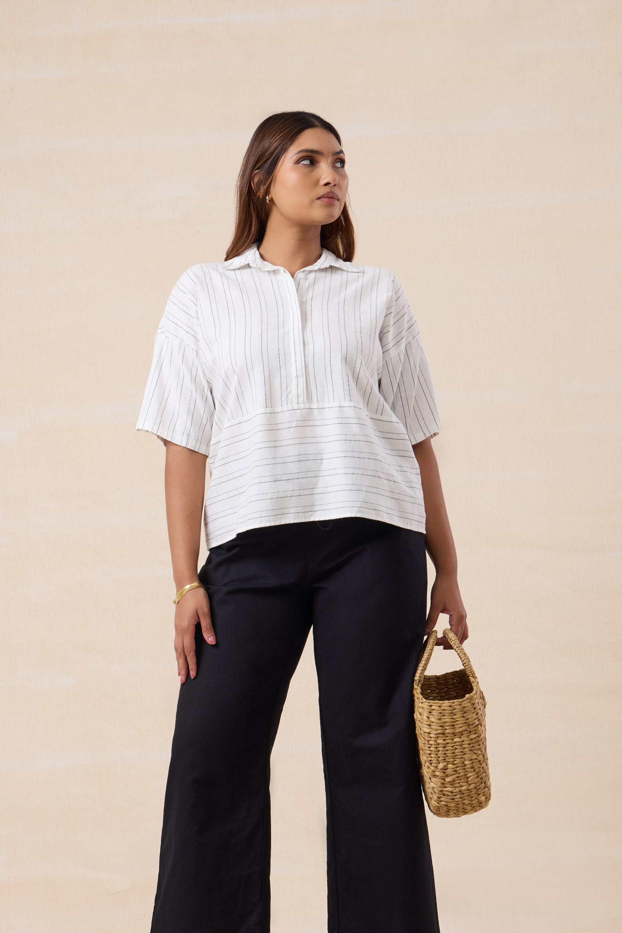 Monochrome Stripe Shirt