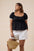 Noir Linen Top