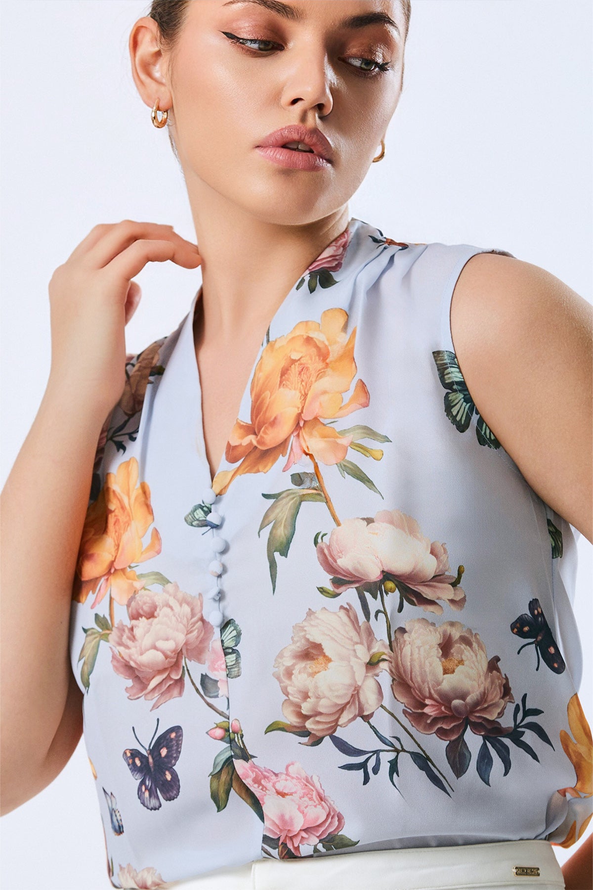 Polished Petals Sleeveless Top