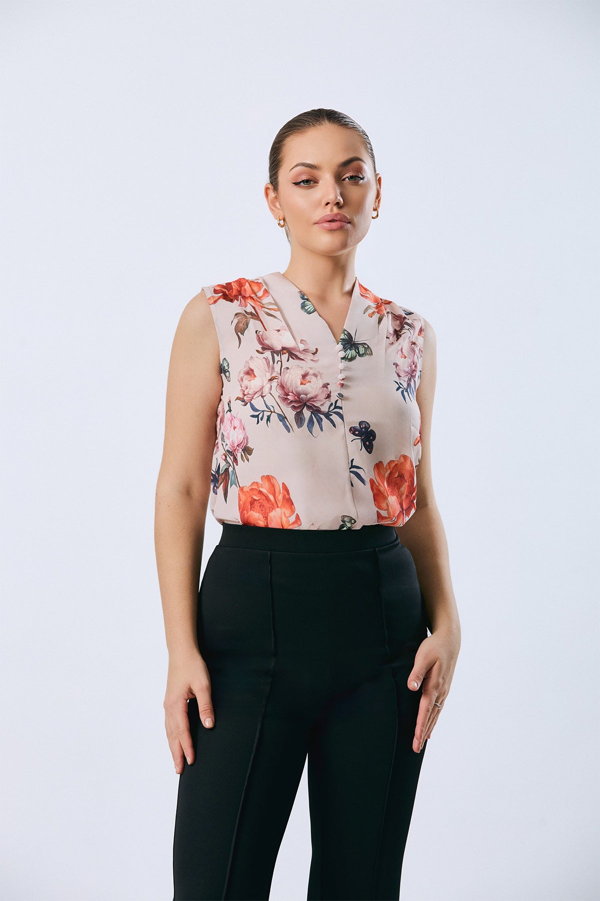 Polished Petals Sleeveless Top