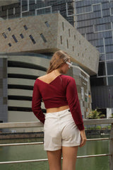 Wrap Luxe Crop Top