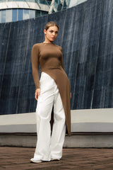 Asymmetry Luxe top