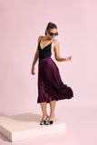 Aria Pleated Midi Skirt