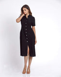 Sara Button Down Midi Dress
