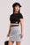 The Aura Ribbed Boat-Neck Crop