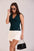The Onyx Ribbed Overlap V-Neck