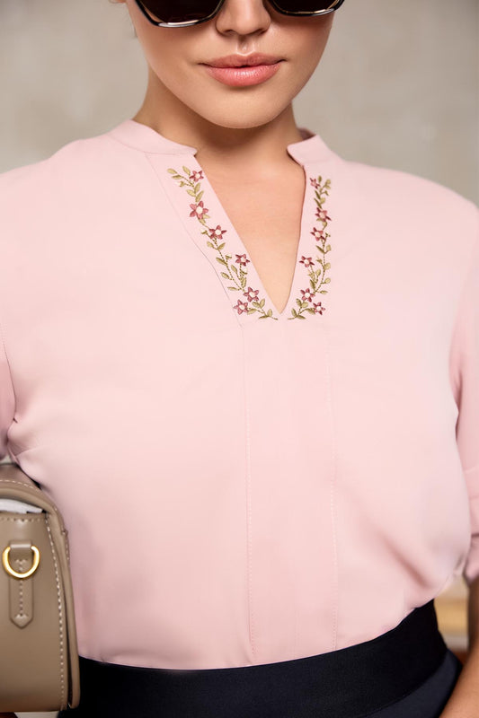 Embroidery Placket Detail WW Top