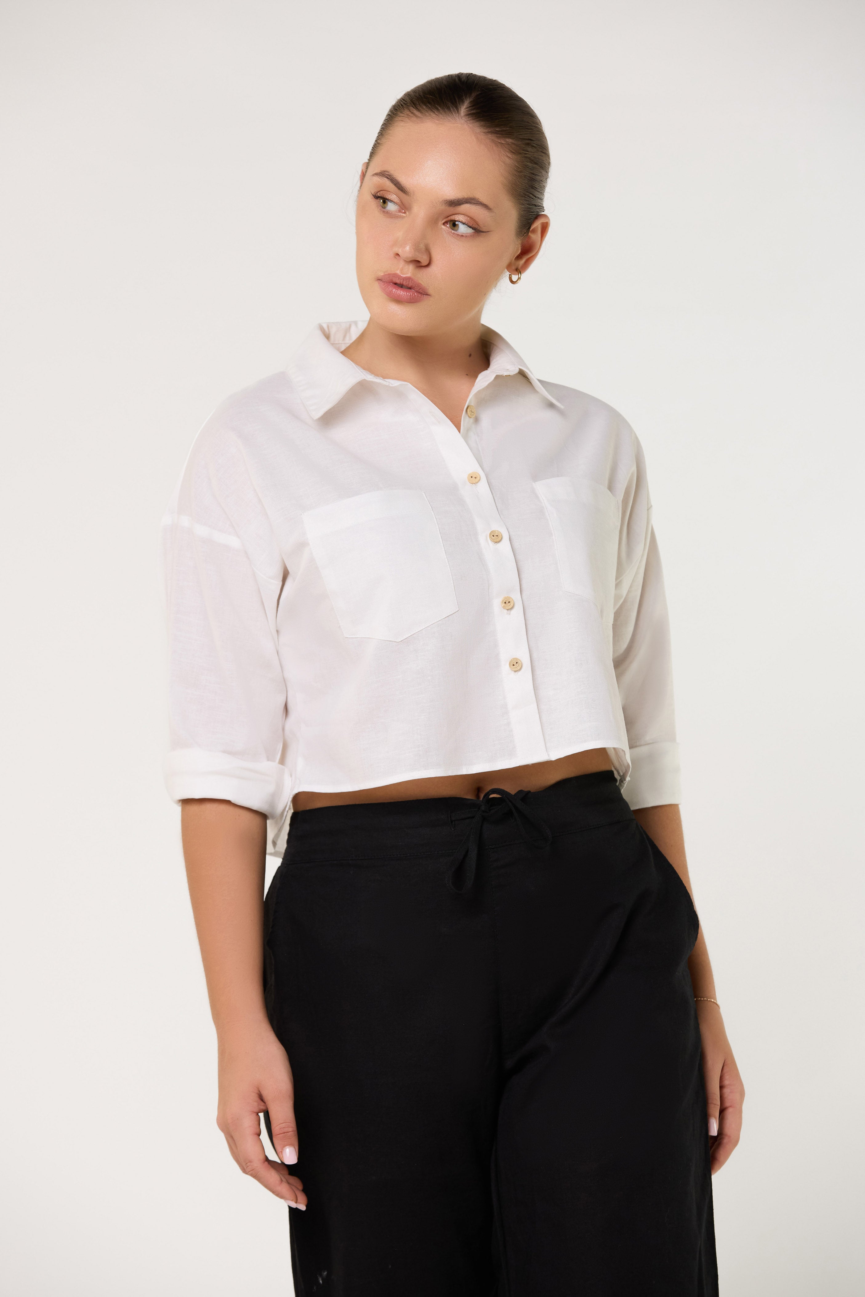 Soft Ember Linen Top