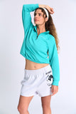 Raglan Sleeve Zip Up Jacket