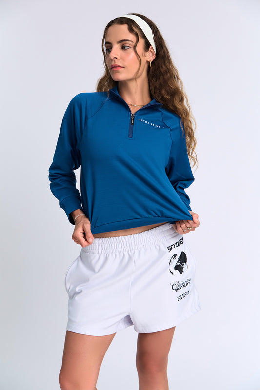 Raglan Sleeve Zip Up Jacket