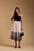 Arabesque midi Skirt