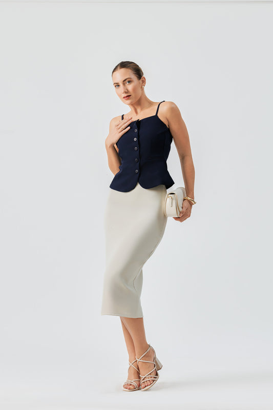Luxe Harness Blazer Top
