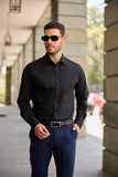 Midnight Wave Textured Shirt