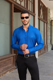 Midnight Wave Textured Shirt