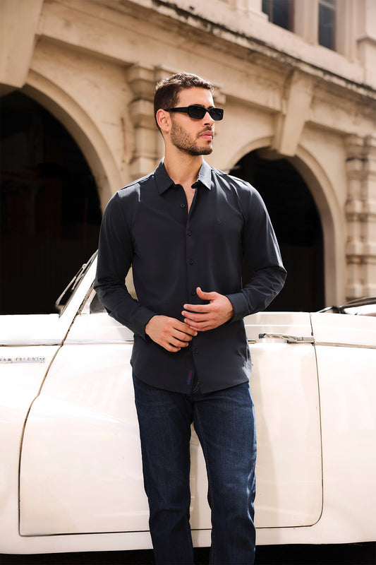 RB LOGO EMB L/S KNIT SHIRT 25925200
