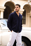 RBL MENS CASUAL L/S SHIRT  NAVY-09/BLACK-10