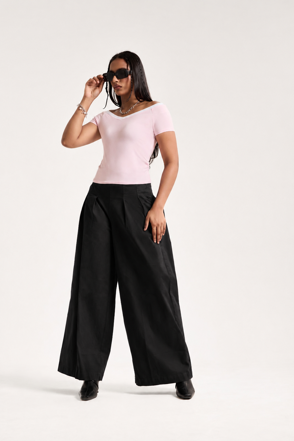 The Kensington Deep-Pleat Wide-Leg Trousers